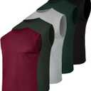 Real Essentials 5 Pack: Men's Mesh Active Athletic Tech Tank Top - Workout & Training Activewear (Available in Big & Tall) (XXXL)