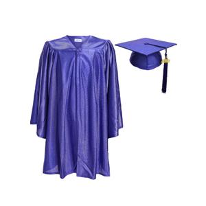 Newrara Unisex Shiny Kindergarten Graduation Gown Cap with Tassel 27