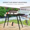 boldworks Griddle Stand for Blackstone Griddle Table Fits Blackstone Table Top Grill 17 Inch and 22 inch Portable with Folding and Height Adjustable Legs