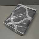 Melodieux Moroccan Fashion Room Darkening Blackout Grommet Top Curtains, 100 by 96 Inch, Grey (1 Panel)