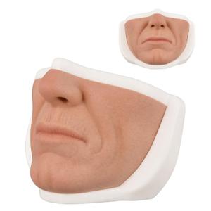 Silicone Injection Training Model, Mannequins Makeup Face for Micro-Plastic, Injection Training, Teaching Face Training Model for Cosmetologists and Medical Students
