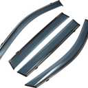 Window Deflectors Side Tape-On for Toyota RAV4 2019-2024 Black Rain Guards