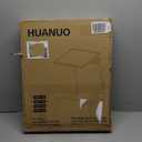 Adjustable TV Tray Table - TV Dinner Tray on Bed & Sofa, Comfortable Folding Table with 6 Height & 3 Tilt Angle Adjustments (Black) (Black)