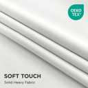 Joydeco White Blackout Curtains 84 Inches Long - 100% Blackout Curtain 2 Panels Set, Grommet Thermal Insulated Window Drapes for Bedroom Living Room (Pure White,52" Wx84 L)