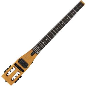 Anygig Electric Guitar Practice Portable Travel Guitar Maple Headless Solid Body Full Scale with Gigbag for Lightweight Design Gig Bag All Accessories, Wood
