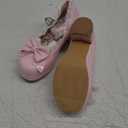 LUXMAX Women Kawaii Mid Block Heel Mary Jane Rockabilly Pumps with Bow Platform Chunky Heel Cute Sweet Shoes 35