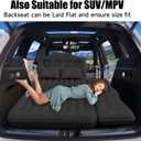 Car Air Mattress, Inflatable SUV Truck Camping Mattress for Back Seat, Thickened Travel Car Bed Sleeping Pad with Air Pump 2 Pillows