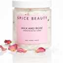 Goat Milk & Rose Magnesium Salt Soak | Epsom & Magnesium Bath Soak for Muscle Relaxation | Skin Soften & Deeply Nourish, Skin Hydration & Boosts Elasticity | Salt Soak | 9oz (9 Ounce (Pack of 1))