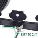 Garden Edging20ft Landscape Edging with 20 Spikes for Lawn 2 Inch Tall(Black, 20FT)