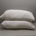 QUTOOL Cooling Pillow for Sleeping, CertiPUR-US Shredded Memory Foam King Pillows Set of 2, Cool Pillow for Hot Sleepers Adjustable Firm Pillow for Side, Back, Stomach Sleepers Soft Yet Support, White