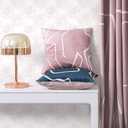 Peel and Stick Wallpaper Geometric Boho Wall Paper White Pink Fireworks Contact Paper 17.3"197" Self-Adhesive Round Wallpaper for Bedroom Waterproof Removable Shelf Liner Decal Vinyl Roll