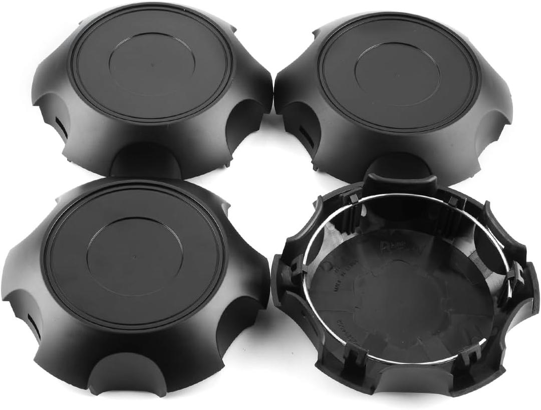 Wheel Center Cap 2005-2024 for TRD Tacoma FJ Cruiser 4Runner Rim Hubcap PTR20-35111, 4 pcs, Matte Black, Fits 6 Spoke 17" Wheel