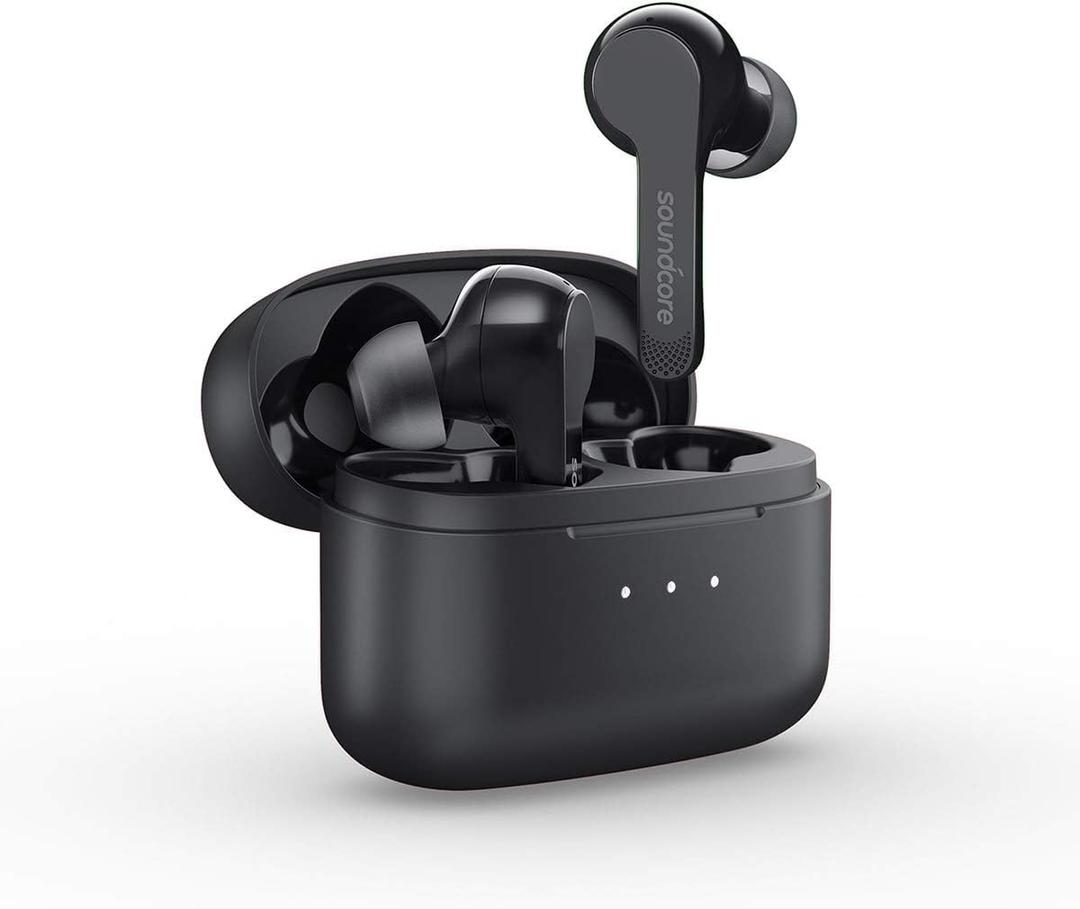 Soundcore Anker Liberty Air True-Wireless Earphones with Charging Case, Bluetooth 5, 20 Hour Battery Life, Touch Control Earbuds, Graphene Enhanced Sound, Noise-Cancelling Microphones, and Secure Fit