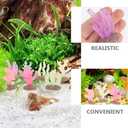 DOITOOL Glow in The Dark Aquarium Coral Reef Decor Mini Artificial Coral Ornament for Fish Tank 1.34 Inch Simulation Plant Decoration for Freshwater and Saltwater Tanks