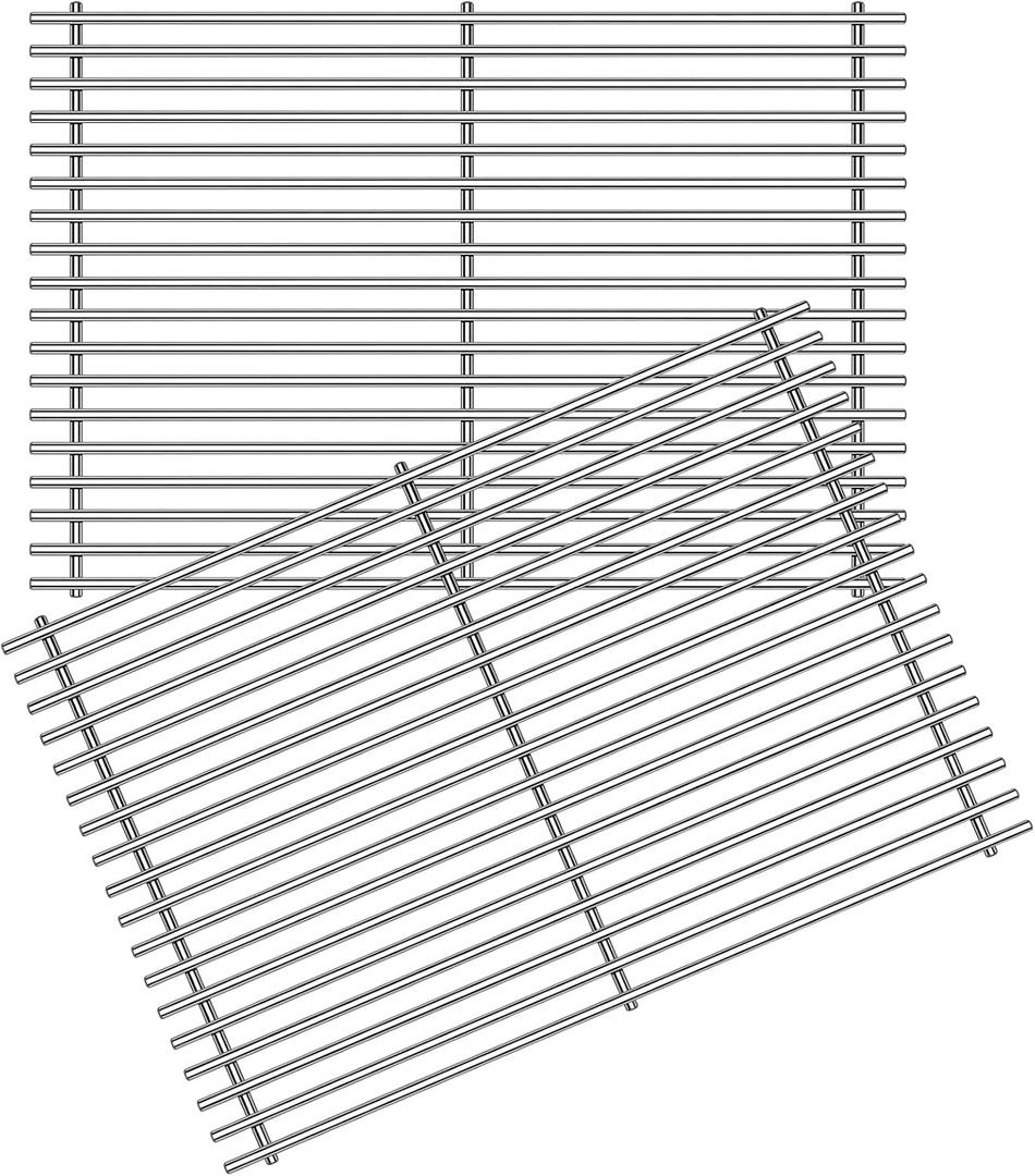 19.5 inch Grill Grates for Weber Genesis Grill Parts,7524 7528 Cooking Grid Replacement Parts for Genesis 300 Series with 3 Burner Gas Grills, Genesis E-310 E-320 E-330