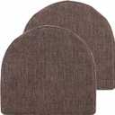 Chair Cushions: Premium High-Density Memory Foam Seat Cushion for Office, Home, & Car - Ergonomic Design for Comfortable Sitting, Relieves Pain & Tailbone Pressure with Non-Slip Bottom, 2 Pack, Coffee