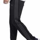 adidas Mens Midweight Essential Tricot Zip Track Pants (as1, Alpha, x_l, Regular, Regular, Black/Grey Six)