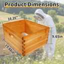 2 Pack Beehive Deep Brood Box 10 Frame Langstroth Deep Brood Bee Hive Box Beekeeping Supplies