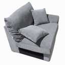 Light Grey Corner Sofa Piece