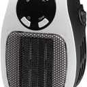 Plug-In Mini Heater - Toasty Comfort Anywhere | Simply Plug into Outlet | Ultra-Compact, Silent, Energy-Efficient | 400-600W Power, 60-90oF | Overheat Protection, UL/CTL Certified | Adjustable