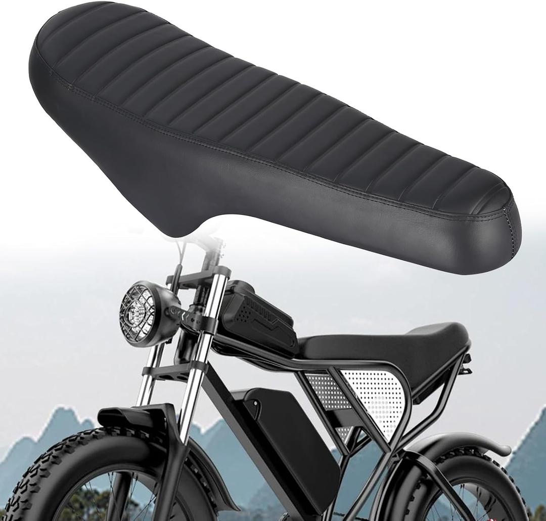 Ridstar Q20 Replacement Electric Dirt Bike Seat - Waterproof Dirt Bike Seat Cushion, Universal Fit for Ridstar Q20, Enhanced Comfort & Durability, Black
