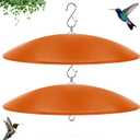 19.25-Inch Extra Large Squirrel Baffle,Hummingbird Feeder Shade Dome Cover, Bird Feeder Rain Guard, Hanging Squirrel Proof for Shepherd's Hook Outdoors (Terracotta) 2 Pack