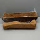 2 Pack 24 Inch Window Boxes Planters Railing Planter Box with Adjustable Brackets for Porch Fence Patio Balcony Hanging Flower Baskets with Coco Liners for Outdoor Garden Dcor - Black