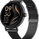 TOOBUR Smart Watch for Men Women with Two Bands, 40mm HD Smartwatch, Compatible with Android & iOS, Answer/Make Calls, Fitness Watch with Step/Sleep/HR Tracker, IP68, Stylish Gift, Black