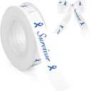 Colon Cancer Awareness Products 5/8 Inch 10 Yards Blue Ribbon for Child Abuse Colorectal Cancer ALS Diabetes Anti-Bullying Awareness Support Fundraising Survivor Satin Ribbons for Gift Wrapping Crafts