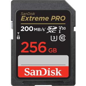 SanDisk 256GB Extreme PRO SDXC UHS-I Memory Card - C10, U3, V30, 4K UHD, SD Card - SDSDXXD-256G-GN4IN, Dark gray/Black