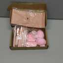 20PCS Makeup Brushes Set,10 Pcs Travel Makeup Brush with Mirror, Storage Bag and 8PCS Makeup Sponges for Home, Travel, Party (Pink)