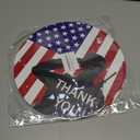 Memorial Day Decorations Patriotic Wreath American Soldier Salute Thank You Hanging Sign Memorial Day Wreath Wooden Front Door Hanger 4th of July Decorations for Porch Wall Indoor Home Decor