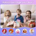 Upgraded Mini Karaoke Machine with 3 Wireless Microphones for Kids Girls Boys - Karaoke Party Speaker Christmas Birthday Gifts for 4 5 6 7 8 9 10 11+ Year Old - Kids' Instrument Accessories - Pink