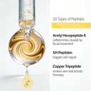 NaVaro Peptide Deep Collagen Lifting Ampoule 72H Hydration, with Palmitoyl Pentapeptide-4 for Face Tightening, Wrinkle Reduction & Glass Skin, 1.7 fl oz