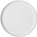 Ceramic Cake Flat Plate - 10 Inch Round Home Snack Dish, Western Steak and Pasta Plate, Restaurant Cold Dish Set - White