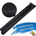 MAXTID Large Door Draft Stopper for Bottom of Doors 36 Under Door Sweep Noise Blocker Black Gap Stoppers Adjustable Doors Seal Sweep Guard Draft, Window Breeze Stoppers, Home Essentials Gadgets