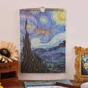 3 x 2026 calendar-wall calendar January-December Calendar The Starry Night Theme wall calendar 11.7 x 8.2 Wall Calendar ffor Office Home Planning & Organizing