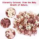 N&T NIETING Baby Breath Flowers Artificial Bulk, 10Pcs Fake Gypsophila Plants Bouquets Flowers Real Touch Faux Babies Breath Arrangement for Home Wedding Party Vase Decoration Fall Pink