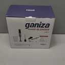 Ganiza Immersion Blender 5 in 1 Hand Blender Max 1000W Heavy Duty Motor, 16 Speed Mode Handheld Blender Stainless Steel Blade With 800ml Mixing Beaker, 600ml Chopper, Whisk and Milk Frother