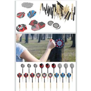 Pissente Steel Tip Darts Set, 18 Pcs Professional Steel Tip Darts Flight Steel Tip Set Indoor Fitness for Beginners Bars Homes Offices Game Rooms Entertainment Professional Practice