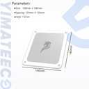 140mm Fan Filter PC Dust Filter Computer Fan Grills Dust Mesh Magnetic Frame PC Case Cover Dustproof PVC 50 Mesh(PVC, Gentleman Aesthetic, 140 * 140mm, 5pcs, White)