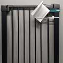 Bebelio 26–28.5" Narrow Baby Gate, No Driiling, PressGuard P7, Black