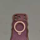 3 in 1 for iPhone 17 Pro Max Case with 360° Spin Magnetic Stand, 1X DIY Glitter Cardstock+1X Screen Protector, [Fit for Magsafe]Cute Wavy Glossy Clear Phone Cover for Women Girls 6.9"