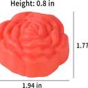 14Pcs Mini Size Silicone Molds, 2 x 0.8 inch Cupcake Multi Flower Shapes Baking Cups Non-Stick Donut Wrapper Mold Muffin Liners