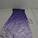 Women's Spaghetti Strap Satin Dress Sexy Backless Drawstring Ruched Split Hem Cocktail Evening Party (30-purple Gradient), Small