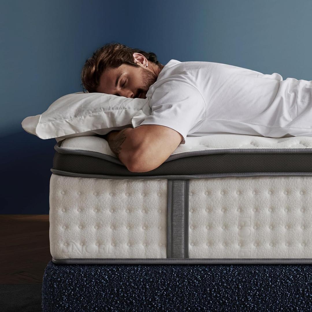 KOULABR Z 12 Inch Full Size Mattress  The Feel Most Sleepers Prefer | Hybrid Cooling Comfort & Balanced Support for Back and Side Sleepers  Medium-Firm, 100-Night Trial