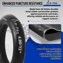 AR-PRO Replacement 4.80-12" Heavy-Duty Inner Tubes for ATVs, Lawn and Garden Trailer, Mower, Tractor, Truck and More R12" Tires - with TR13 Valve Stems - Made from Durable Butyl Rubber (2-Pack)