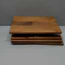 Sunhoo Bread Box for Kitchen Countertop Wooden Bread Storage Container Bin 2 Layer Breadbox Holder Large Capacity Keeper Vintage Farmhouse Food Organizer Pantry Shelf Acrylic Window (Brown)