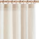 jinchan Soft Linen Curtains, Natural Curtains 96 Inches Long, Crude Light Filtering Farmhouse Drapes for Living Room Bedroom, Beige Drapes Back Tab Top Set 2 Panels (W50 x L96, Natural)