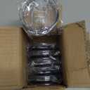 6 Pack 20 oz Skinny Tumbler Replacement Lids Plastic Splash Covers tops for 20 oz coffee cup lids Clear Cup Covers for 2.64 Inch Mouth Tumbler Cooler